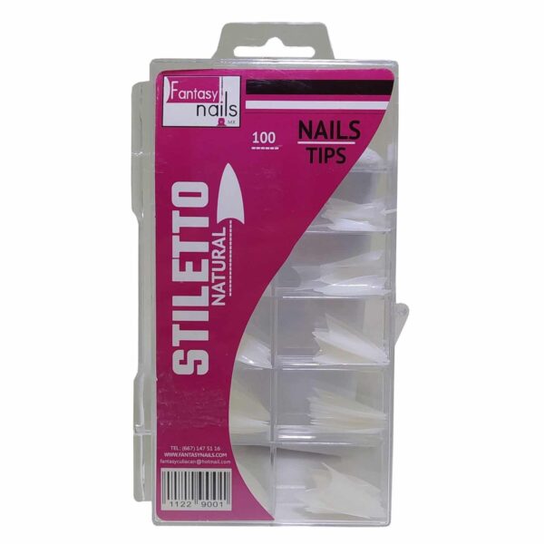 FN tip stiletto natural 500pz